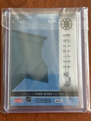 Tuukka Rask 14/15 Fleer Ultra EX SP 24/29 back