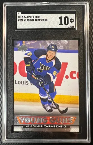 2013-14 Upper Deck Vladimir Tarasenko Young Guns SGC 10 front
