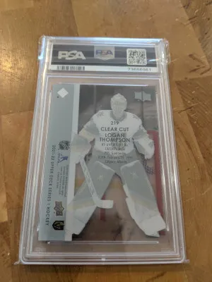 21-22 Upper Deck Young Guns Clear Cut #219 PSA 10 Pop 12 back