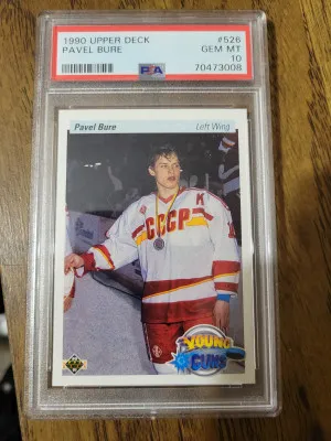 Pavel Bure Young Guns rookie PSA 10 front