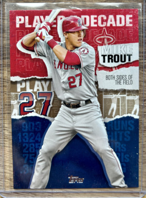 2020 Topps Mike Trout Player of The Decade MT-4  /50 front