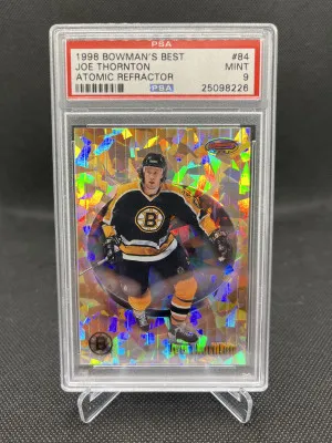 1998 Bowman’s Best Joe Thornton Atomic Refractor /100 front