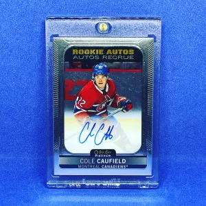2021-22 Upper Deck OPC Platinum Cole Caufield Auto front