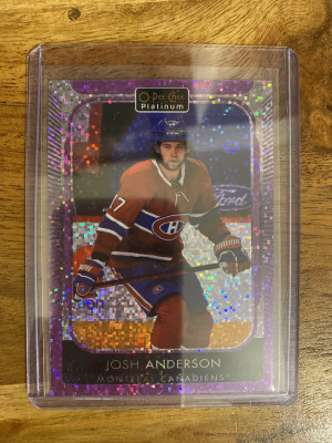 Josh Anderson Violet Pixels /299 OPC Platinum front