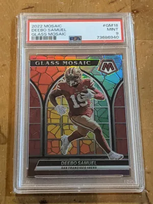 2022 Glass Mosaic Deebo Samuel PSA 9 front