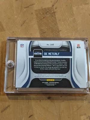2019 Certified Freshman Fabric DK Metcalf Rookie Auto 03/10 back