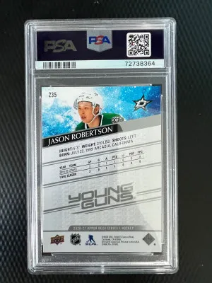 2020 Jason Robertson Young Guns PSA 10 back