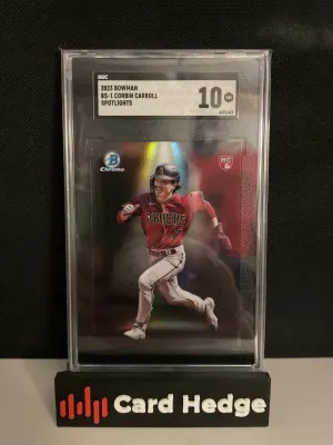 2023 Bowman Corbin Carroll Spotlights #BS-1 RC SGC 10 front