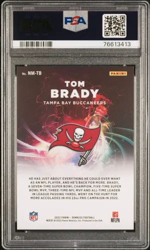 2022 PANINI DONRUSS NIGHT MOVES NMTB TOM BRADY back