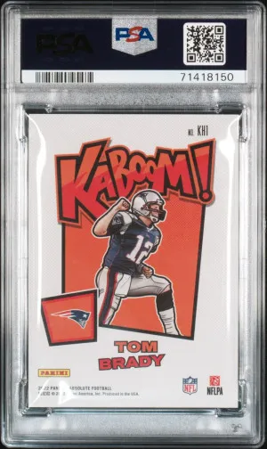 2022 PANINI ABSOLUTE KABOOM! HORIZONTAL KH1 TOM BRADY back