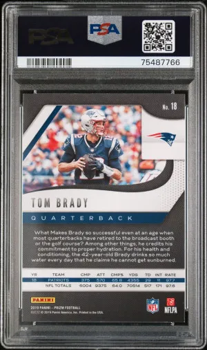 2019 PANINI PRIZM 18 TOM BRADY back