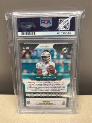 2020 PANINI PRIZM 339 TUA TAGOVAILOA RED ICE back
