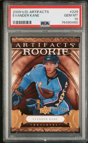 2009 UPPER DECK ARTIFACTS #229 EVANDER KANE RC #/699 POP 3 PSA 10 front