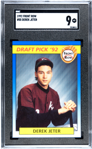 1992 Front Row Derek Jeter RC Yankees HOF Draft Pick '92 SGC 9 front