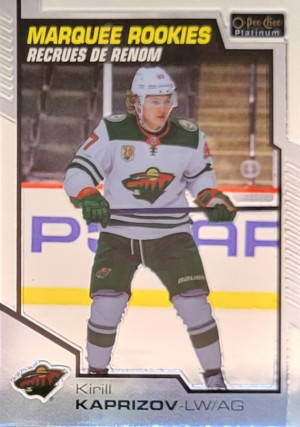 2020-21 O-Pee-Chee Platinum Kirill Kaprizov Marquee Rookies front