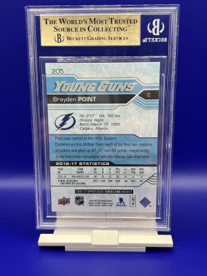 Brayden Point Young Gun BGS 9.5 back