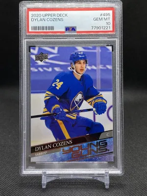 2020 UD Dylan Cozens Young Guns PSA 10 front