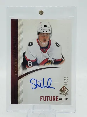 Tim Stutzle 2020-21 Upper Deck SP Authentic Retro Future Watch Auto Rookie #/99 front