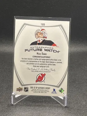 Nico Daws Future Watch Auto 293/999 back