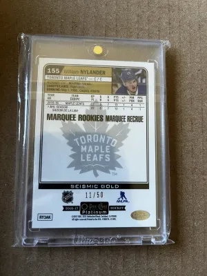 William Nylander Seismic Gold Platinum Rookie back