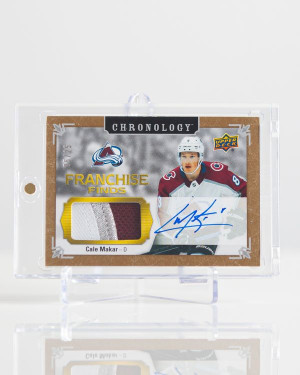 Cale Makar 2019-20 Upper Deck Chronology Franchise finds /25 front