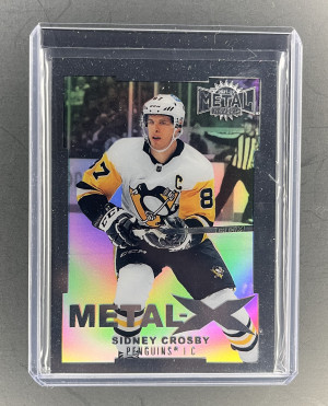 21/22 Metal Universe Sidney Crosby Metal-X #039/499 front