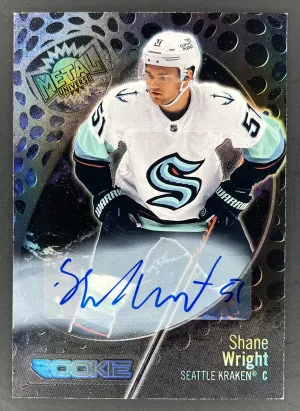 22/23 Metal Universe Shane Wright Rookie Auto #152 front