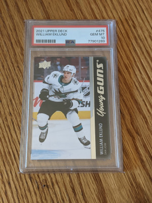 2021 William Eklund Young Guns PSA 10 front