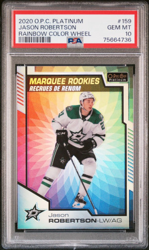 Jason Robertson rookie OPC p. Color wheel front