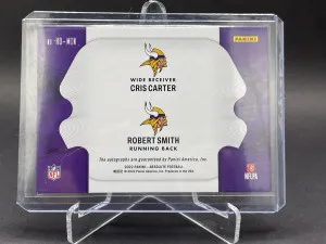 2022 Panini Absolute Cris Carter/Robert Smith Historical Duals Auto 27/75 back