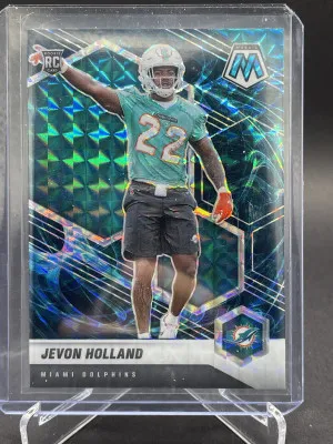 2021 Panini Mosaic Rookies Mosaic Genesis Prizm Jevon Holland #382 Rookie RC front