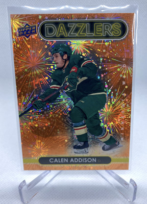 2021-22 Upper Deck Calen Addison Dazzlers Orange front