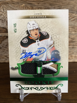 2021-22 Artifacts Jamie Drysdale Rookie Patch Auto /45 (45/45) front