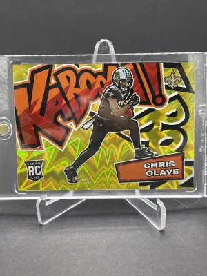 2022 Panini Absolute Kaboom! Horizontal Gold #KH10 Chris Olave (#01/10) front