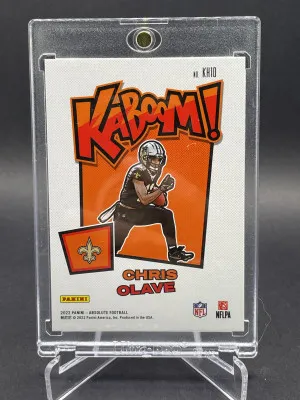 2022 Panini Absolute Kaboom! Horizontal Gold #KH10 Chris Olave (#01/10) back