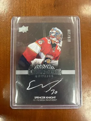 Spencer Knight UD Black Lustrous Auto /199 front