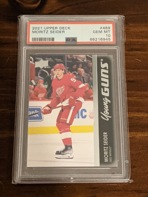 2021 Moritz Seider Young Guns PSA 10 front