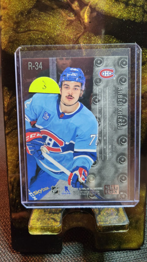 Arber Khekaj '23 Metal Universe Rookie Card back
