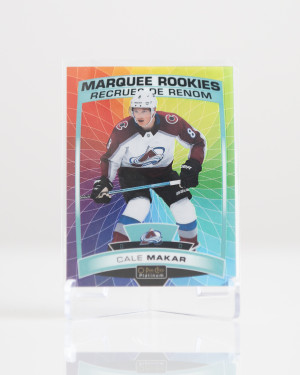 Cale Makar  Upper Deck OPC Platinum Rainbow Color Wheel Rookie front