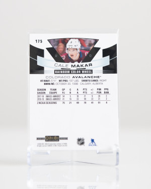 Cale Makar  Upper Deck OPC Platinum Rainbow Color Wheel Rookie back