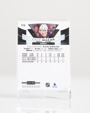 Cale Makar  Upper Deck OPC Platinum Sunset Rookie back