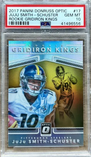 2017 Donruss Optic Football JuJu Smith-Schuster PSA 10 front