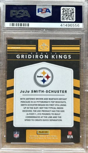 2017 Donruss Optic Football JuJu Smith-Schuster PSA 10 back