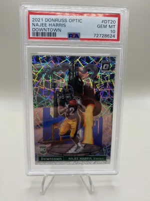 2021 Donruss Optic #DT20 Najee Harris Downtown Rookie Card PSA 10 front