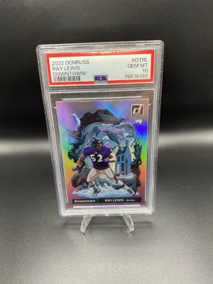 2022 Donruss Optic Ray Lewis Downtown PSA 10 Gem Mint front