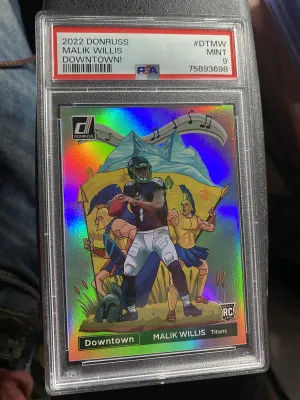 2022 Donruss Optic Malik Willis Downtown RC DTMW PSA 9 front
