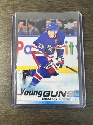 Adam Fox 2019 Young Guns front