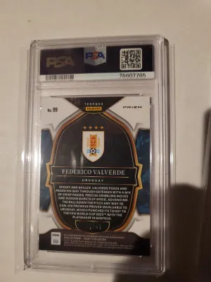 2022-23 Select FIFA Federico Valverde Tie-Dye PSA 9 15/49 back