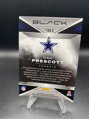 2023 Panini Black White Night Dak Prescott back