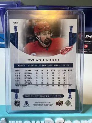 2022 Upper Deck Artifacts Dylan Larkin back